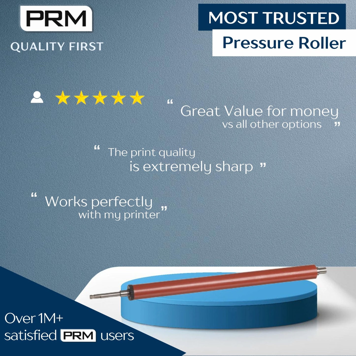 Lower Roller/ Pressure Roller for Samsung ML 1666/ ML 2161/ HP MFP 136/ MFP 138/ MPF 108/ Neverstop 1200W Foam Normal