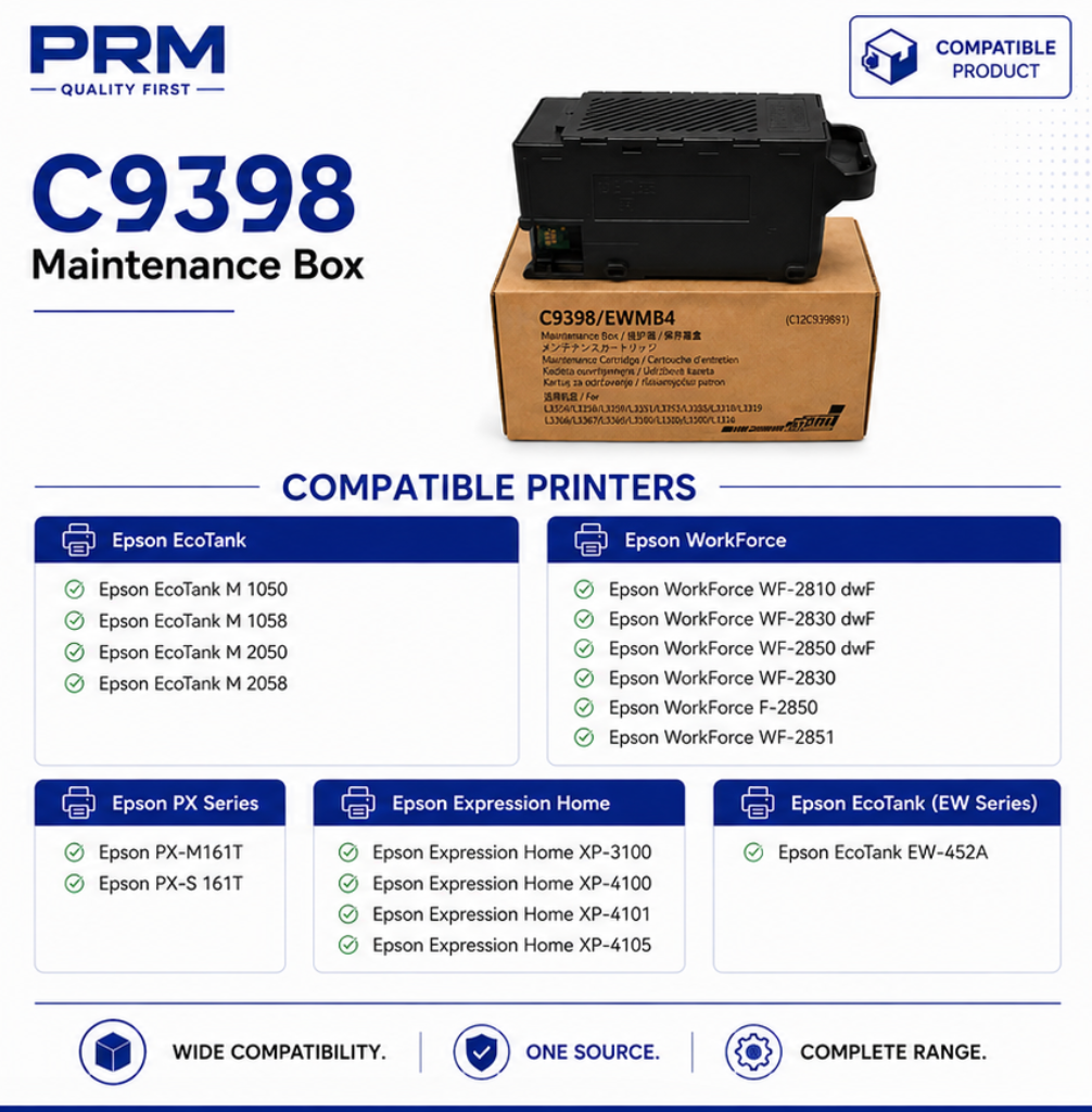 Epson C9398 Maintenance Box Compatible for L3310 / L3350 / L3360/ EwMB4 | PRM